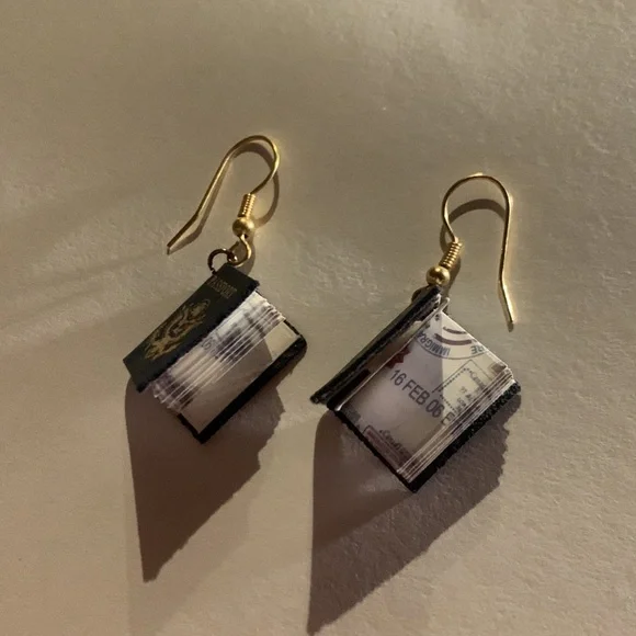 Passport Earrings - Picture 2 of 3